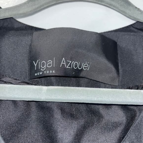 Yigal Azrouël New York Black Gathered Waist Dress – Size 4 - Picture 10 of 11